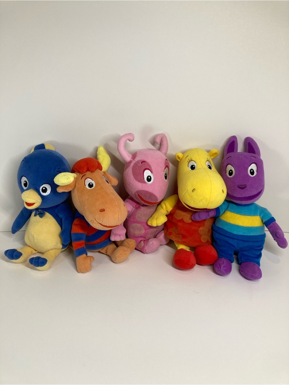 The Backyardigans TY Plush Complete Set of 5 Beanie Babies Vintage Stuffed Toy
